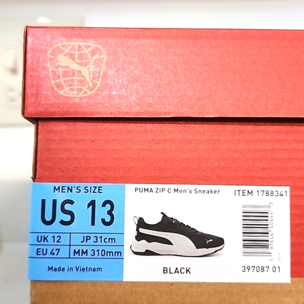 PUMA ZIP C Men's Sneakers Size 13 New in box - Picture 10 of 10